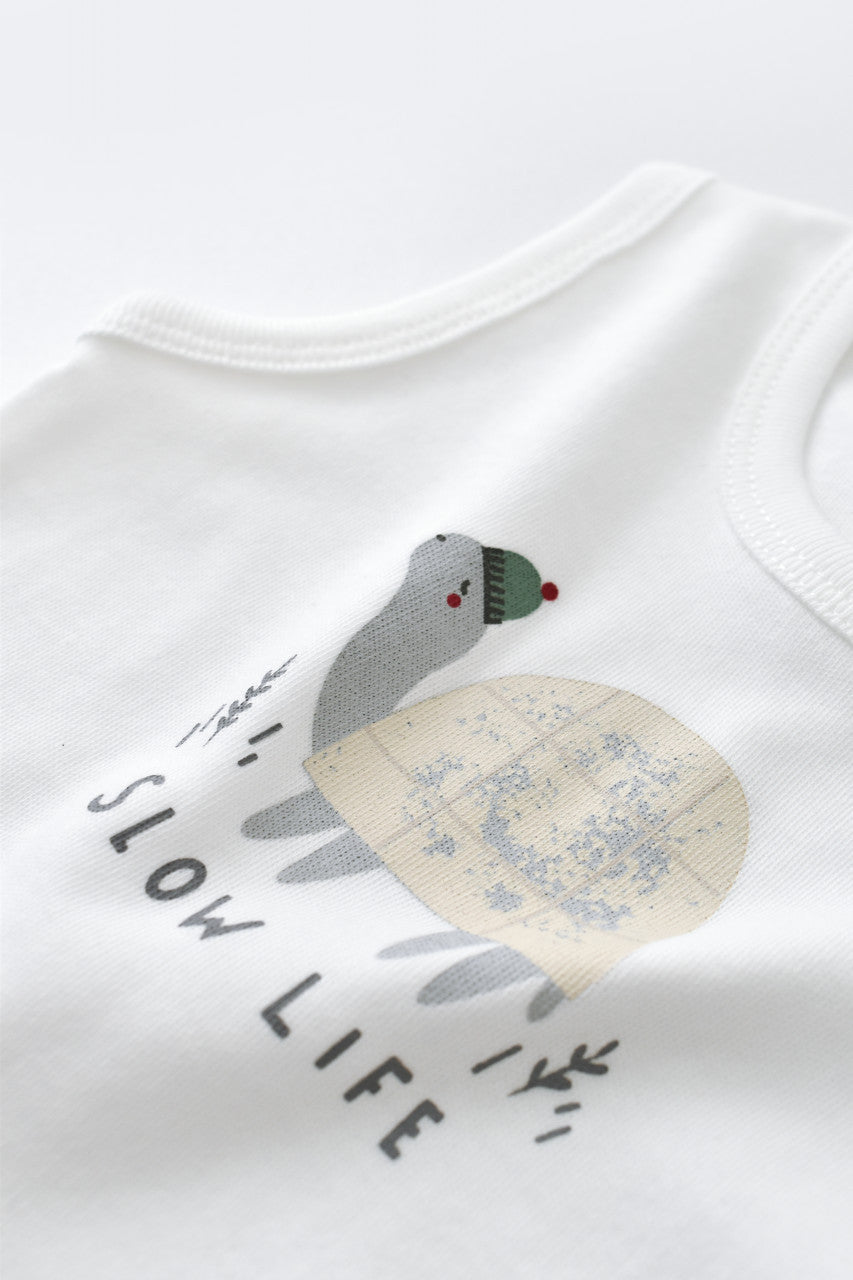 Set Broscuta cu salopeta si body din 80%bumbac organic si 20% poliester - , BabyCosy